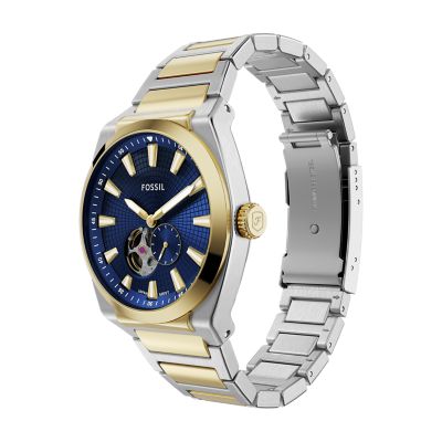 Everett Automatic Two-Tone Stainless Steel Watch