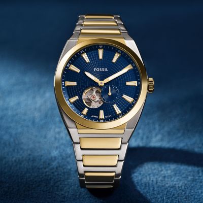 FOSSIL 腕時計 Neutra Chronograph Black Stainless Steel Watch - FS5525 - Fossil