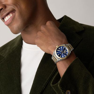 Everett Automatic Two-Tone Stainless Steel Watch