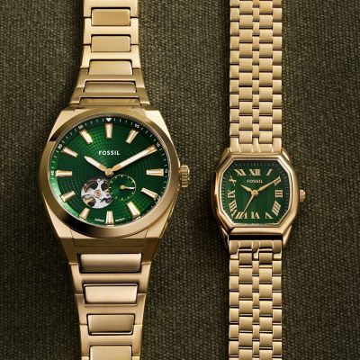 Everett Automatic Gold-Tone Stainless Steel Watch - ME3276  display picture 3