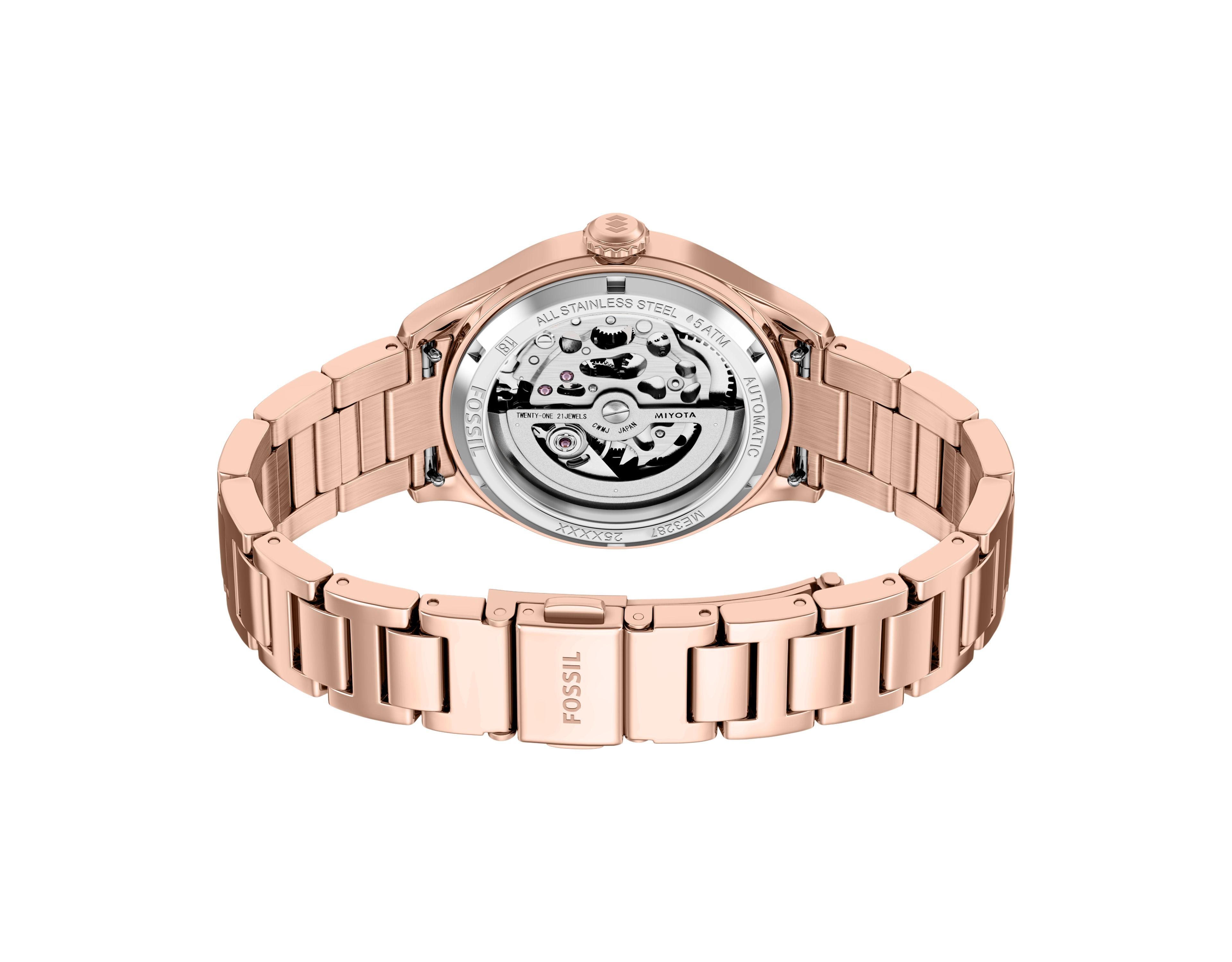 Gilmore Automatic Rose Gold-Tone Stainless Steel Watch