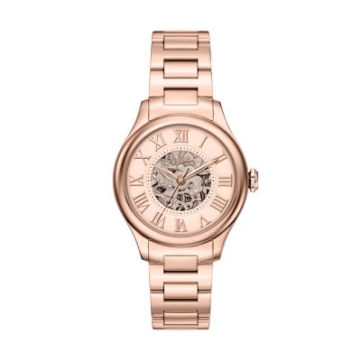 Gilmore 36 mm Automatic Rose Gold-Tone Stainless Steel Watch