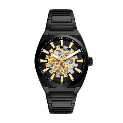 Everett 42Mm Automatic Black Stainless Steel Watch