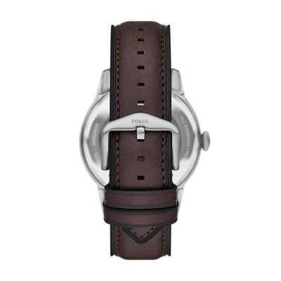 Townsman 44mm Automatic Brown Leather Watch