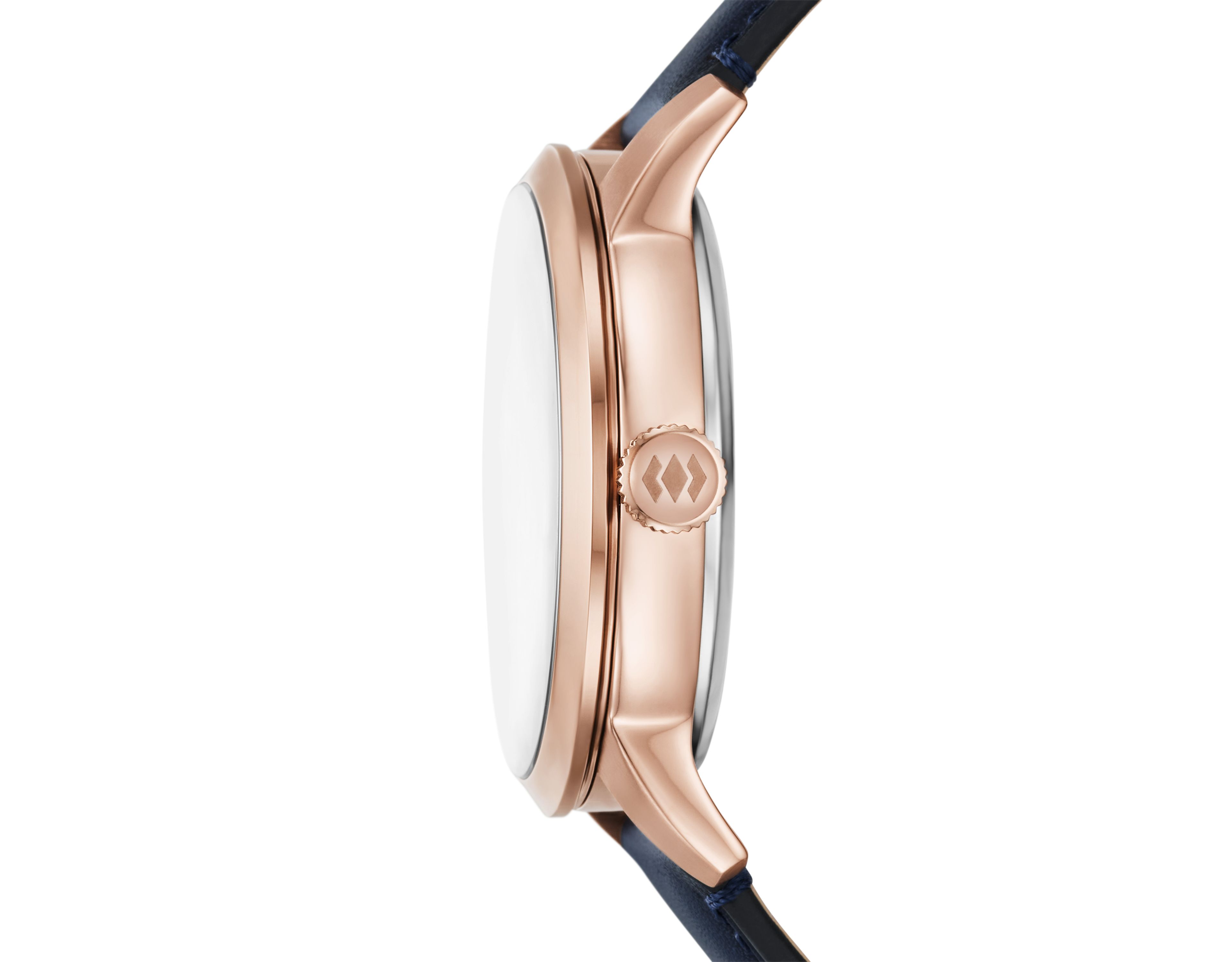 Townsman Automatic Navy Leather Watch