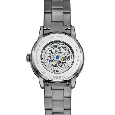 Townsman 44mm Automatic Smoke Stainless Steel Watch