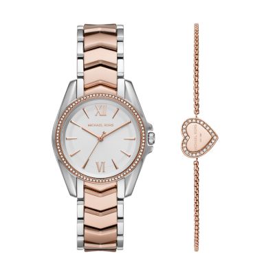 watch and bracelet set michael kors