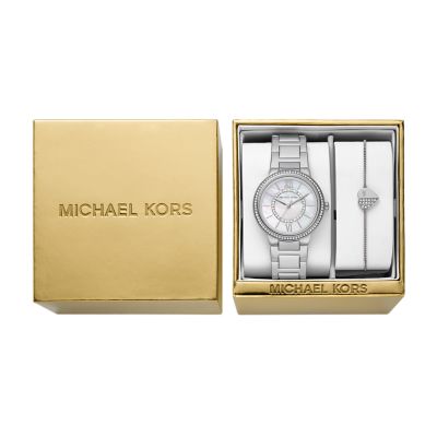 Michael Kors Stainless Steel Watch and Bracelet Gift Set - MK1033 - Watch  Station