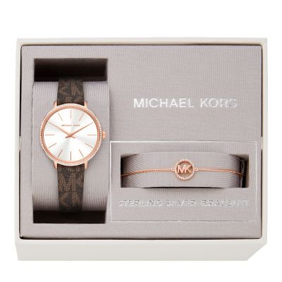 Michael kors watch set on sale up