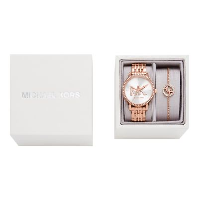 Coffret montre Michael Kors trois aiguilles en acier inoxydable