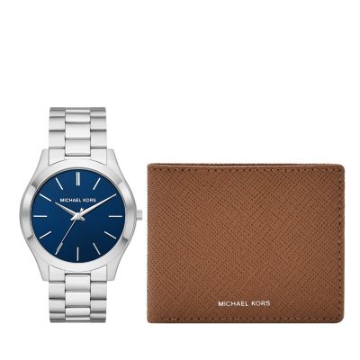 Michael kors slim runway coated on sale stainless steel watch