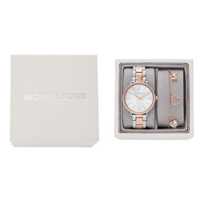 Michael Kors Pyper Two-Hand Two-Tone Stainless Steel Watch and