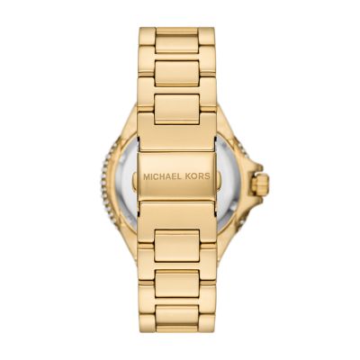 Michael Kors Camille Three-Hand Gold-Tone Stainless Steel Watch