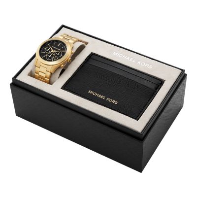 Michael Kors Slim Runway Chronograph Gold-Tone Stainless Steel