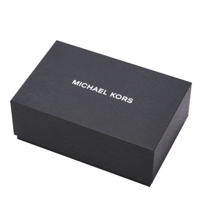 - Kors Mesh Station Black Gift Stainless Set Watch Runway - Wallet Three-Hand Michael Steel and MK1085SET Watch