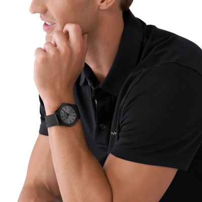 MK watch outlet black