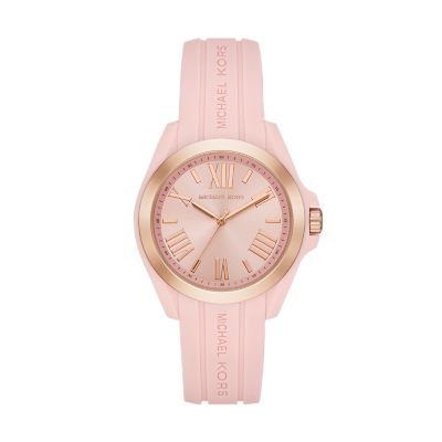 michael kors rose gold and pink watch