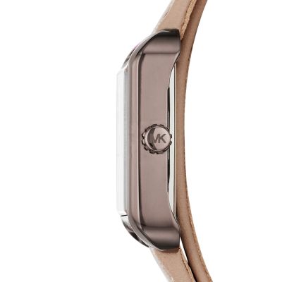 michael kors lake leather watch