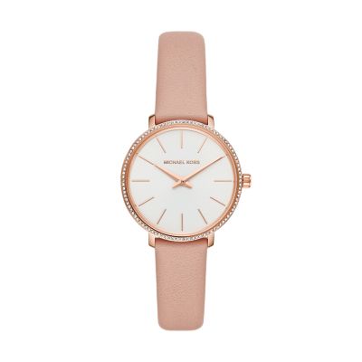 Michael kors watch pink outlet strap