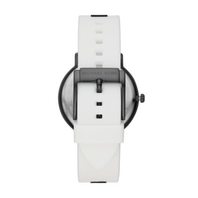 Michael kors white clearance silicone watch