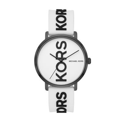 Michael kors watch women on sale white