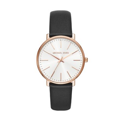 Black michael kors on sale watch women's