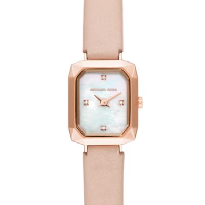 michael kors watch leather belt