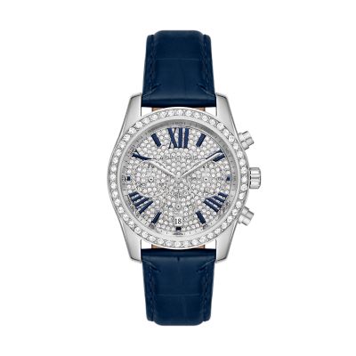 Navy michael shop kors watch