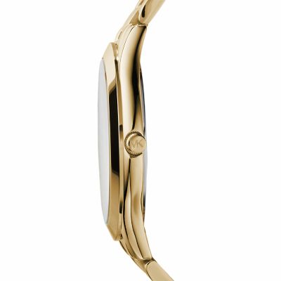 Michael Kors Gold Tone Slim Runway Watch MK3179 Watch Station