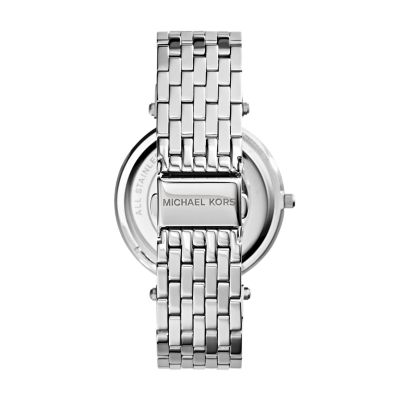 michael kors silvertone darci watch