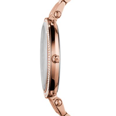 Michael kors glitz watch rose outlet gold