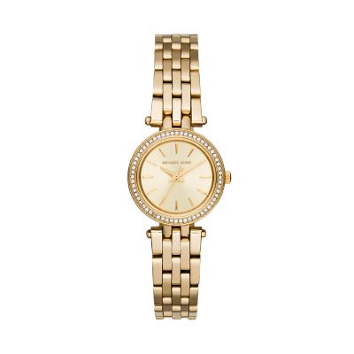 Okklusion Forberedelse Cyclops Michael Kors Gold-Tone Petite Darcy Watch - MK3295 - Watch Station