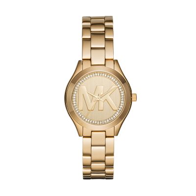 mk mini slim runway watch