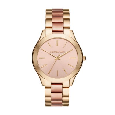 michael kors runway two tone smartwatch