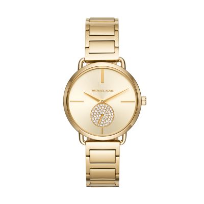 Michael Kors Portia Gold-Tone Two-Hand 