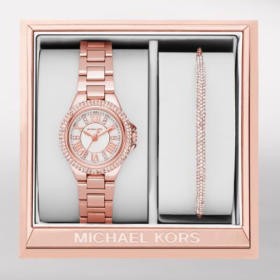 michael kors camille watch gold