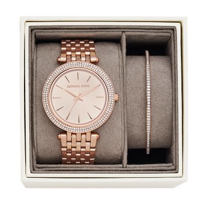 michael kors watch darci rose gold