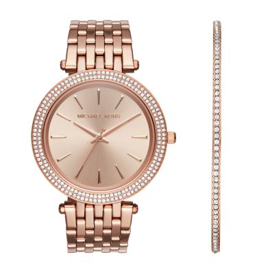 michael kors watch darci rose gold