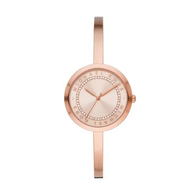 Michael Kors Outlets Rose Gold-Tone Watch