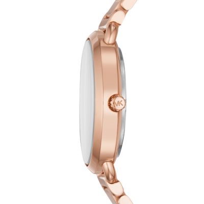 Michael Kors Women s Portia Three Hand Rose Gold Tone Stainless Steel Watch MK3839 Watch Station