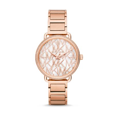 Hand Rose Gold-Tone Stainless Steel Watch