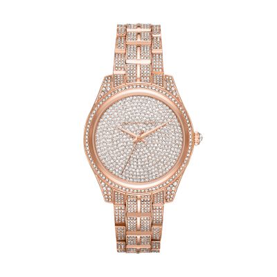 michael kors lauryn watch rose gold