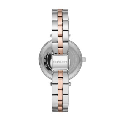 Michael Kors Women's Maci Three-Hand Two-Tone Stainless Steel