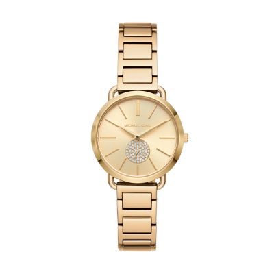 michael kors portia stainless steel watch