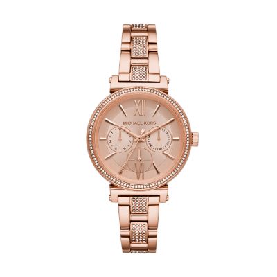 mk two tone women's watch