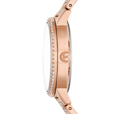 Michael Kors Women's Melissa Three-Hand Rose Gold-Tone Stainless Steel Watch  - MK4369 - Watch Station