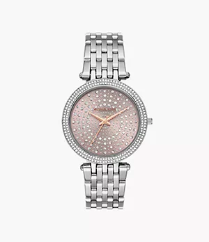 Michael Kors Women's Darci Three-Hand Steel Watch
