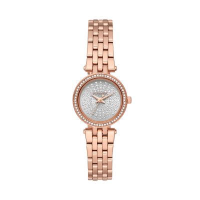 michael kors petite darci goldtone watch