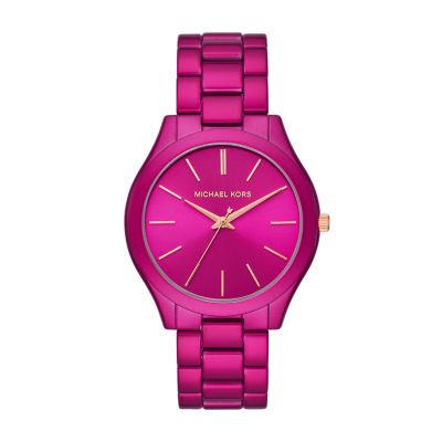 michael kors pink runway watch