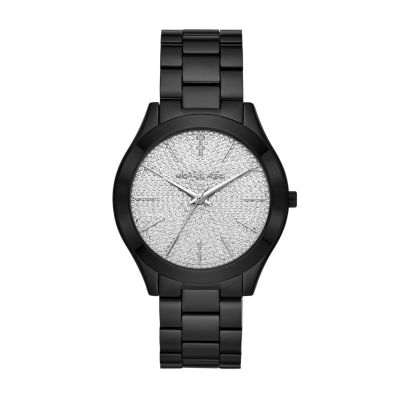 Michael Kors Black-Tone Slim Runway Watch - MK3221 - Watch Station